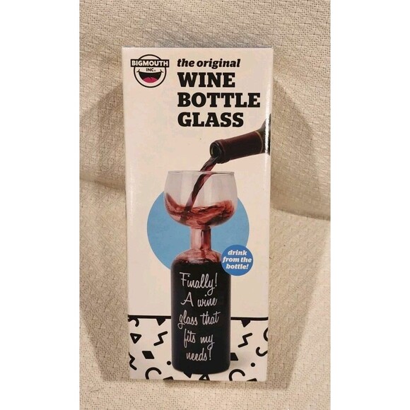 The Original Wine Bottle Glass Big Mouth Gift - Picture 1 of 9